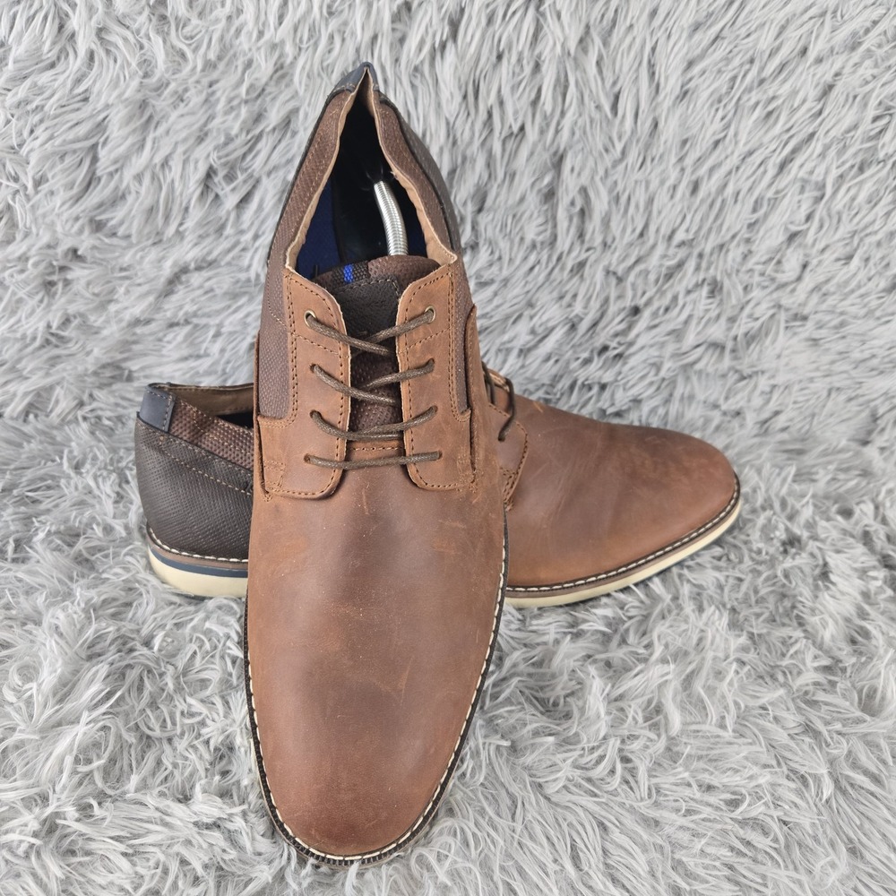 Nunn Bush Mens 13 Brown Leather Kore City Walk Oxford 84889-226